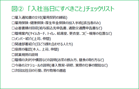 「入社当日にすべきこと」チェックリスト