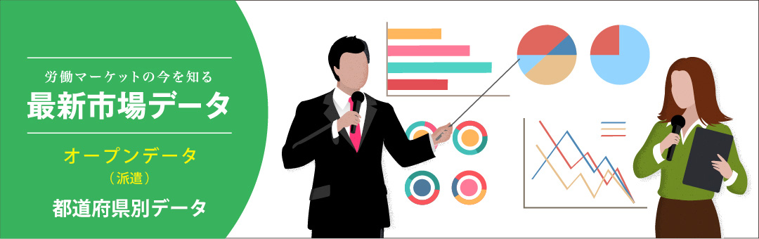 労働マーケットの今を知る 最新市場データ オープンデータ（データ・ダウンロード）シート /　オープンデータ（派遣都道府県別）